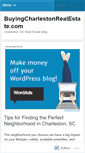 Mobile Screenshot of buyingcharlestonrealestate.wordpress.com