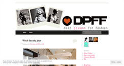 Desktop Screenshot of dpff.wordpress.com