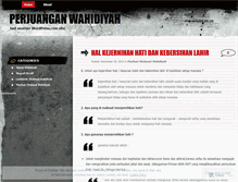 Tablet Screenshot of perjuanganwahidiyah.wordpress.com