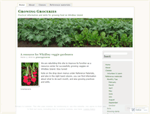 Tablet Screenshot of growinggroceries.wordpress.com