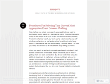 Tablet Screenshot of marcyevb.wordpress.com
