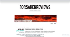 Desktop Screenshot of forsakenreviews.wordpress.com