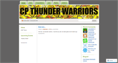 Desktop Screenshot of cpthunderwarriors.wordpress.com