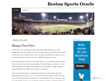 Tablet Screenshot of bostonsportsoracle.wordpress.com