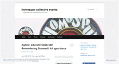 Desktop Screenshot of homospun.wordpress.com