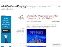 Tablet Screenshot of kialtho.wordpress.com