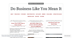 Desktop Screenshot of dobusinesslikeyoumeanit.wordpress.com