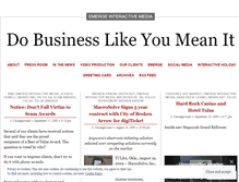 Tablet Screenshot of dobusinesslikeyoumeanit.wordpress.com