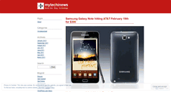 Desktop Screenshot of mytechinews.wordpress.com