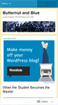 Mobile Screenshot of butternutandblue.wordpress.com