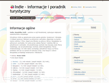 Tablet Screenshot of informacjeindie.wordpress.com