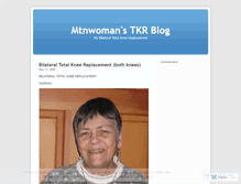 Tablet Screenshot of mtnwoman.wordpress.com