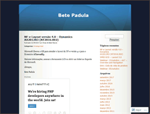 Tablet Screenshot of betespadula.wordpress.com