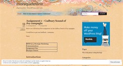 Desktop Screenshot of moniqueteterin.wordpress.com