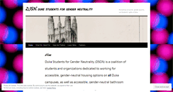 Desktop Screenshot of dukegenderneutral.wordpress.com