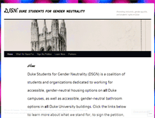 Tablet Screenshot of dukegenderneutral.wordpress.com