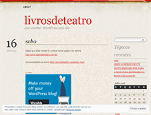 Tablet Screenshot of livrosdeteatro.wordpress.com