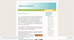Desktop Screenshot of dudasdelcolesterol.wordpress.com