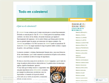 Tablet Screenshot of dudasdelcolesterol.wordpress.com