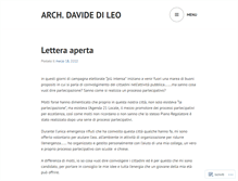 Tablet Screenshot of davidedileo.wordpress.com