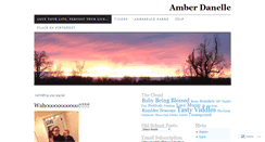 Desktop Screenshot of amberdanelle.wordpress.com