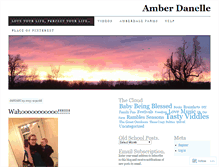 Tablet Screenshot of amberdanelle.wordpress.com