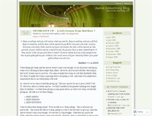 Tablet Screenshot of aaronarmstrongblog.wordpress.com