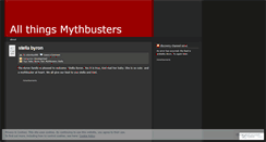 Desktop Screenshot of mythbusters456.wordpress.com
