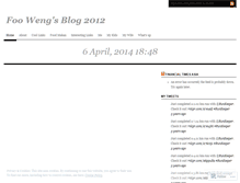 Tablet Screenshot of fooweng.wordpress.com
