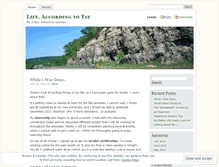 Tablet Screenshot of lifeaccordingtotay.wordpress.com