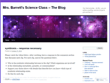 Tablet Screenshot of mrsbarrettsscienceclass.wordpress.com