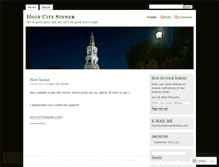 Tablet Screenshot of holycitysinner.wordpress.com