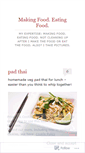 Mobile Screenshot of makingfoodeatingfood.wordpress.com
