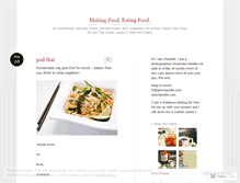 Tablet Screenshot of makingfoodeatingfood.wordpress.com