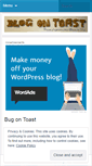 Mobile Screenshot of blogontoast.wordpress.com