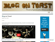 Tablet Screenshot of blogontoast.wordpress.com