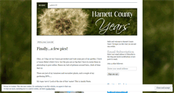 Desktop Screenshot of harnettcountyyears.wordpress.com