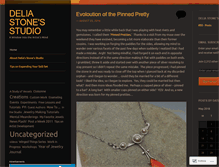 Tablet Screenshot of deliastonesstudio.wordpress.com