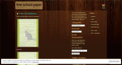Desktop Screenshot of freeschoolpaper.wordpress.com