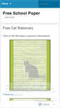 Mobile Screenshot of freeschoolpaper.wordpress.com