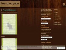 Tablet Screenshot of freeschoolpaper.wordpress.com