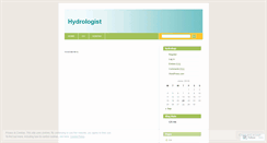 Desktop Screenshot of hydrologist.wordpress.com