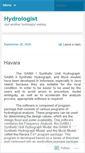 Mobile Screenshot of hydrologist.wordpress.com