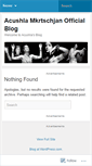 Mobile Screenshot of acushlamkrtschjan.wordpress.com