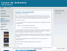 Tablet Screenshot of lucesdebohemia.wordpress.com