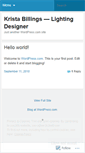 Mobile Screenshot of kristabillings.wordpress.com