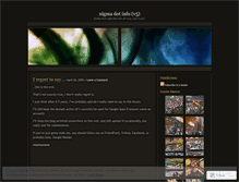 Tablet Screenshot of nigma.wordpress.com
