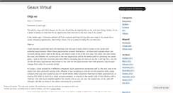 Desktop Screenshot of geauxvirtual.wordpress.com