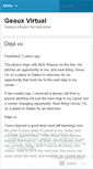 Mobile Screenshot of geauxvirtual.wordpress.com