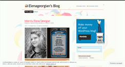 Desktop Screenshot of elenageorgian.wordpress.com